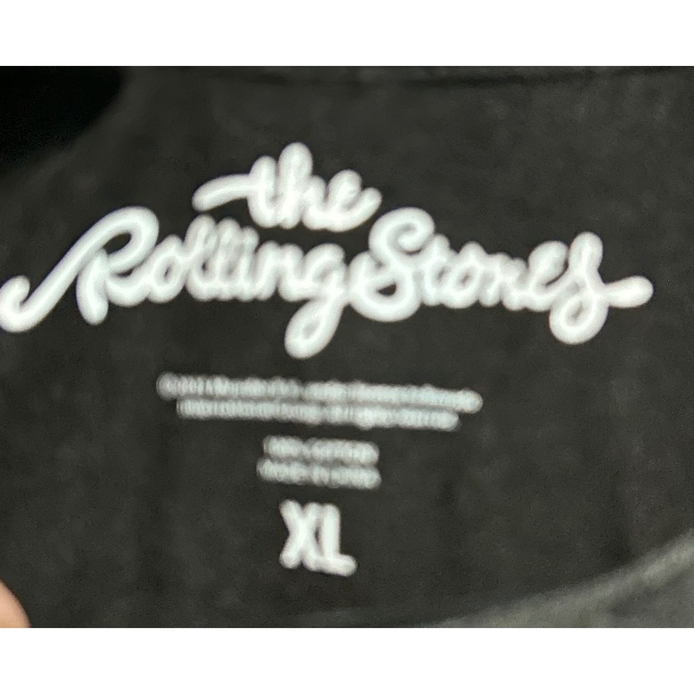 The Rolling Stones Graphic T-Shirt Women XL Black Band Tee Rock n Roll - Picture 4 of 5